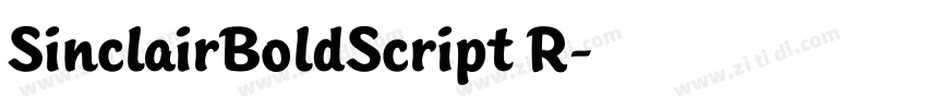 SinclairBoldScript R字体转换